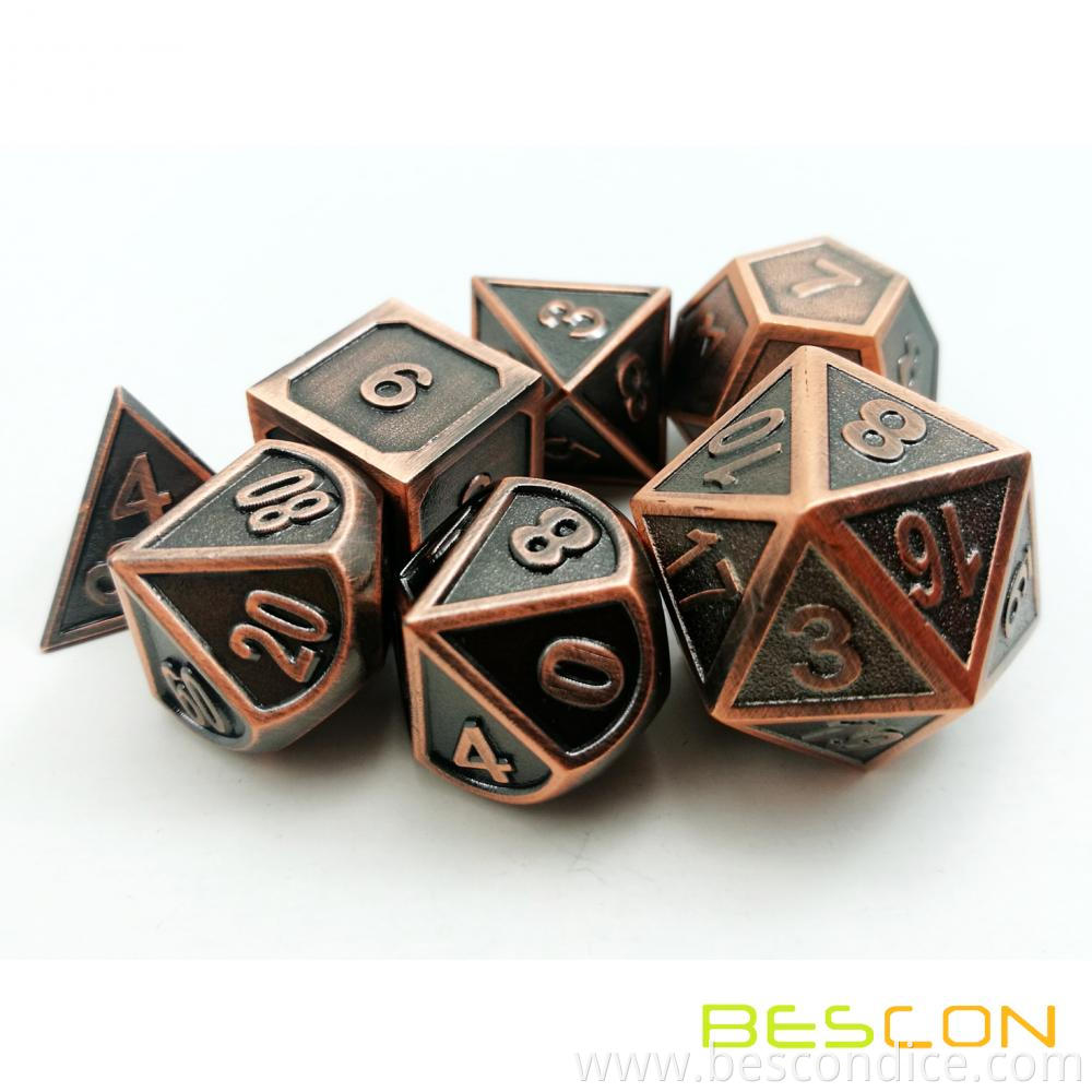 Ancient Metallic Polyhedral D D Rpg Game Dice 3 Ancient Metallic Polyhedral D D Rpg Game Dice 3
